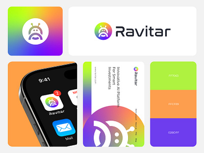 Ravital, Tech, Virtual, SaaS, Web3, Modern, AI, Software abstract logo ai logo branding business logo company logo corporate creative logo design logo design logomark minimal logo minimalist loog modern logo ravital logo robort logo saas logo software logo tech logo virtual logo web3 logo