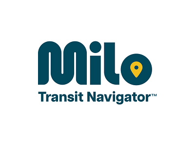 Milo Transit Navigator logo branding design graphic design logo typography