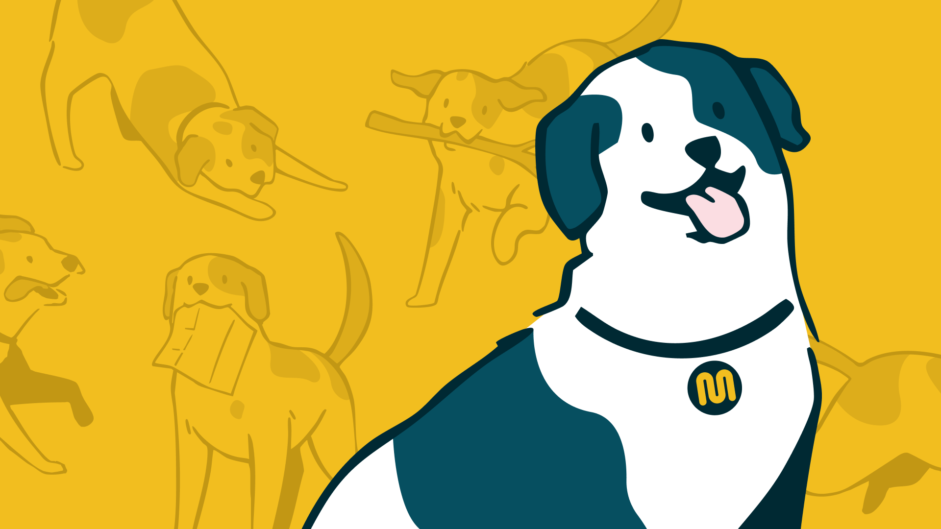 Milo Mascot Illustration branding dogs illustration procreate transit