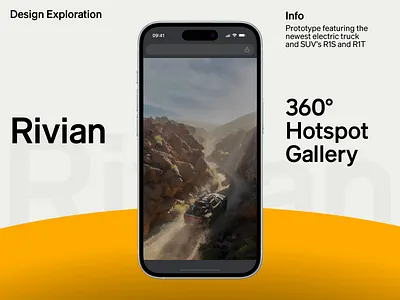 Rivian - Design Exploration 3d adobe animation app design car design exploration electric car inspiration motion graphics prototype suv truck ui ui ux uidesign