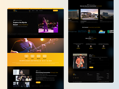 Myrtle Beach Jazz Festival adobe illustrator branding design graphic design illustration logo marketing typography ui ux vector web design web development website website ui website ux