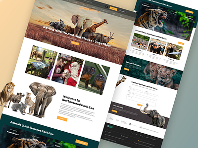 Buttonwood Park Zoo Website adobe illustrator branding design figma graphic design illustration logo typography ui ux vector web design web development website wildlifeui wordpress