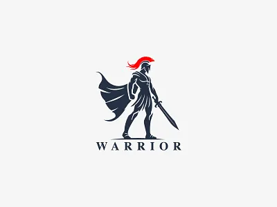 Warrior Logo branding design graphic design helmet identity illustration logo logo design spartan spartan logo spartan warrior warrior warrior logo warrior woman warriors