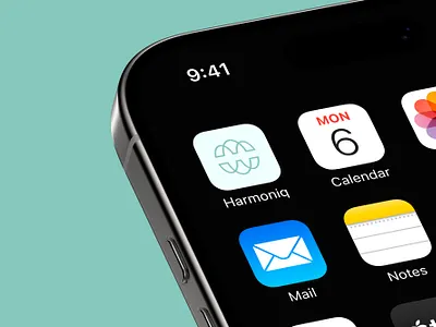 Harmoniq app icon app logo branding design graphic design icon illustration logo logo design minimal logo modern modern logo simple ui vector