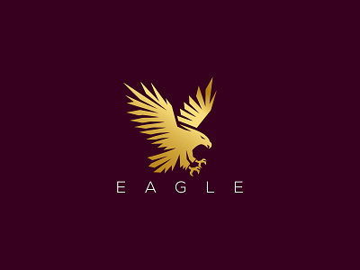 Eagle Logo animal bird branding design eagle eagle logo emblem freedom hawk hawk logo icon identity illustration logo mark security sports symbol vector