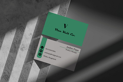 Minimalist And Modern Business Card Design. brand branding business card business cards design graphic design minimalist modern vector
