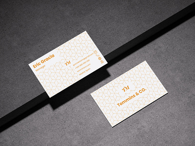 Business Card Design For TM. brand branding business card business cards design graphic design modern ui