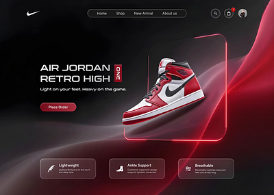 E-Commerce Shoes Platform UI Landing Page Website business clean e commerce website ecommerce fashion landing page modern nike shoe search shoe store shoes shop shopify shopping sneakerstore ui ui ux web web design
