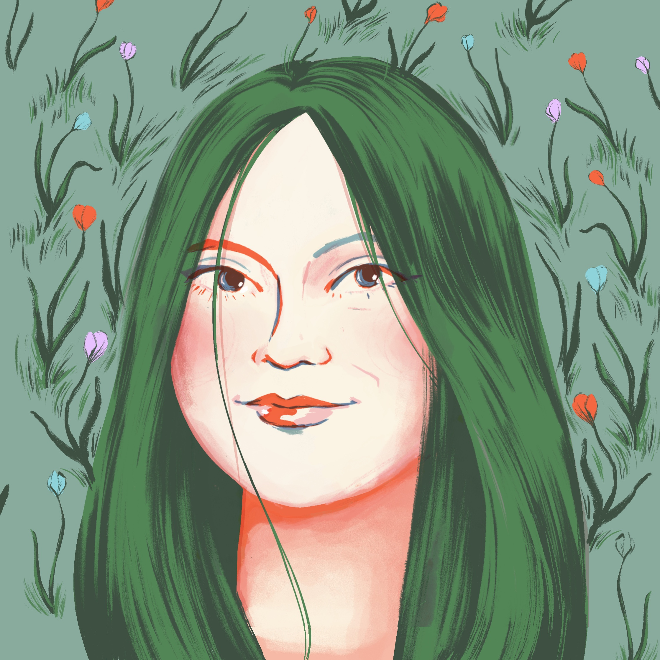 Profile Picture Team Member Illustration graphic design illustration paint portrait procreate