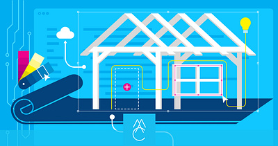 Squarespace or Wordpress Article Illustration editorial graphic design illustration web design