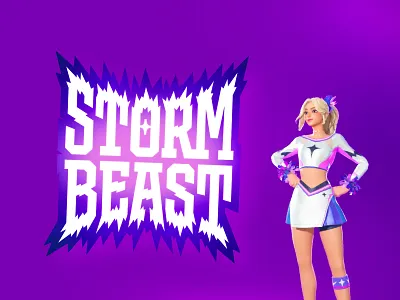 Fortnite S36 — Storm Beast custom type fortnite handlettering lettering logo logotype storm beast type design typography