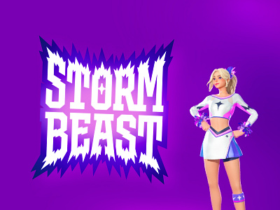 Fortnite S36 — Storm Beast custom type fortnite handlettering lettering logo logotype storm beast type design typography