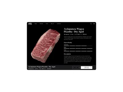 Product page. butchery checkout dark mode ecommerce product product page ui ux website design