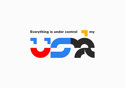Everything is under my control... design icon illustration logo typography логотип типография