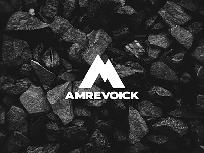 Amrevoick Logo Monogram a app icon branding icon logo m mining monogram mountain simple logo