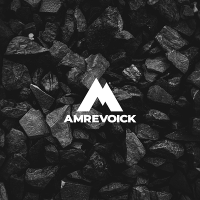 Amrevoick Logo Monogram a app icon branding icon logo m mining monogram mountain simple logo