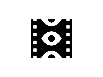 Eye + Filmstrip abstract brand brand identity branding clean design eye eye logo film lofo filmstrip graphic design logo logo design logo type logomark logotype mark minimal modern vector
