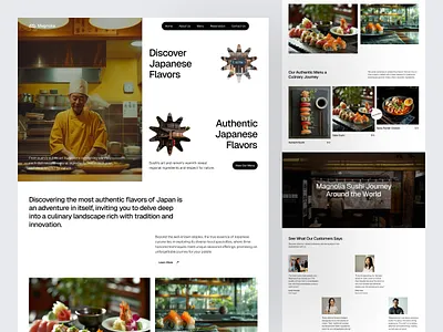 Food & Restaurant Website Design branding design fb food food delivery japan landing page online restaurant shop sushi ui ux website