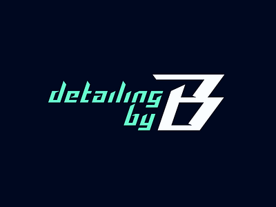 Detailing by B Logo detailer graphic design logo logo design logotype monogram