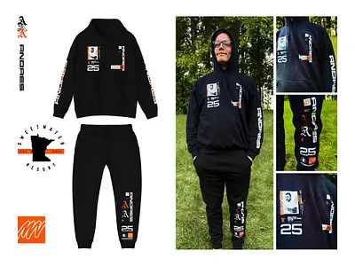 Andres Annual Memorial Day Lake Trip 2025 Official Merch apparel branding clothing design icons lake layout mark merch minnesota mockup photography visual design