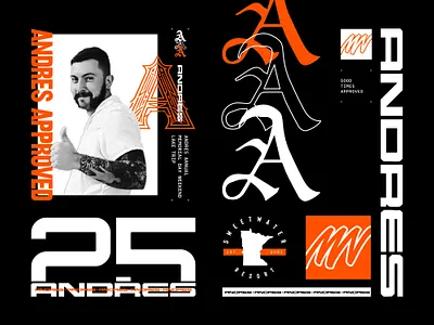 Andres Annual Memorial Day Lake Trip 2025 Official Merch 2 apparel art direction branding clothing design grid icon lake merch minnesota mockup orange photography positive red repeat typography visual design