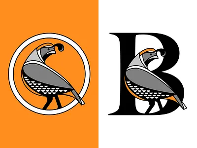 Quail bird graphic design icon illustration logo minimal quail sports sports logo vector