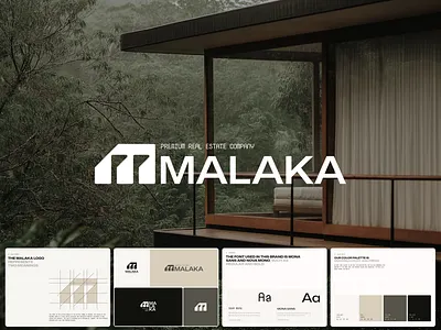 Malaka - Real Estate Logo & Brand Guidelines apartment architecture brand identity branding building business company corporate design graphic design guidelines identity illustration logo marketing modern property real estate realestate vector