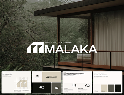 Malaka - Real Estate Logo & Brand Guidelines apartment architecture brand identity branding building business company corporate design graphic design guidelines identity illustration logo marketing modern property real estate realestate vector