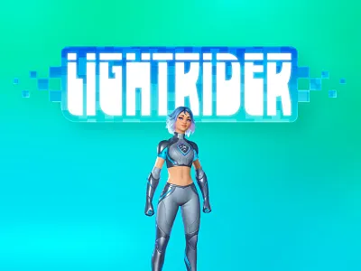 Fortnite S36 — Lightrider custom lettering fortnite handlettering lettering lightrider pixel type type design typography