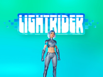 Fortnite S36 — Lightrider custom lettering fortnite handlettering lettering lightrider pixel type type design typography