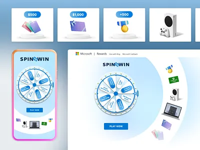 Spin 2 Win branding design figma graphic design logo microsoft typography ui ux webdesign website