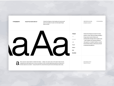 Typography Page branddesign branding cleandesign design designgoals designsystem font fontdesign graphicdesigninspiration helveticanowdisplay moderndesign typefacedesign typographyart typographydesign ui ux visualdesign visualidentity