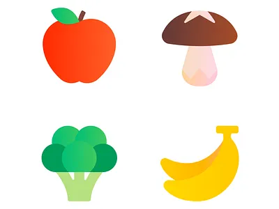 Emoji Set branding emoji flat food fruit graphic design icon marketing ui