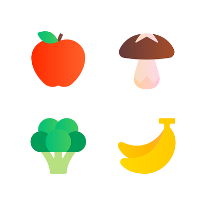 Emoji Set branding emoji flat food fruit graphic design icon marketing ui