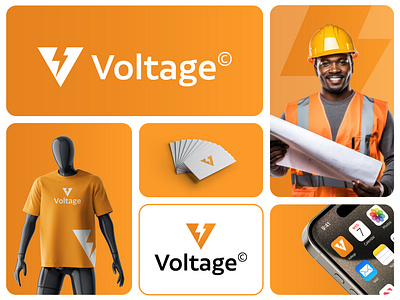 Voltage logo design and brand identity brand logo design branding letter v logo design logo minimal logo modern logo modern logo design voltage logo design