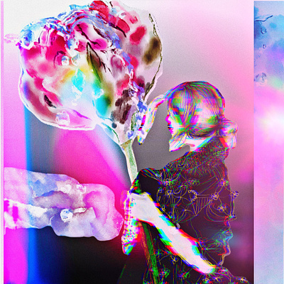 Petals of time digital art freestyle happiness illustration