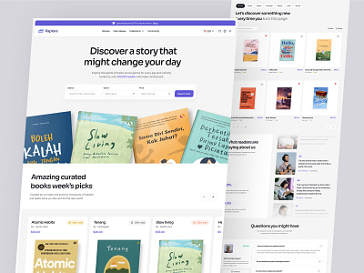 Papiora - Book E-Commerce Website book book e commerce book store buy catalog clean ebook ecommerce ecommerce web design landing page modern online shop price products reading shop store ui ux web design