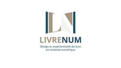 Branding for LivreNum – Archiving the Book as a Digital Figure branding color palette digital book graphic design logo typography pairing visual identity webdesign