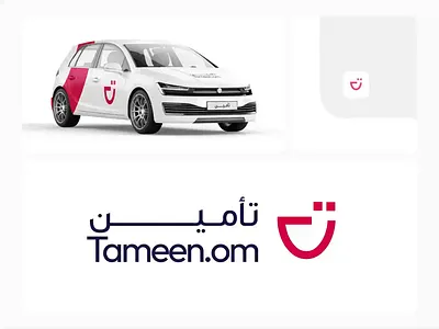 Tameen - Visual Identity 2d animation app arabic branding car design design art designer graphic design icon identity logo logodesign logos motion graphics red smile ui