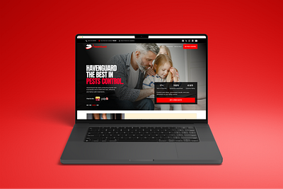 Homepage Page Redesign - HavenGuard Pest Control app branding design feedback figma graphic design industry inspired logo orkin pest control pestcontrol rodent control termites ui uidesign uiux ux website design
