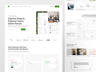 Doozy - Task Management Landing Page clean design dashboard landing page landing page design landing page project management landing page task management product design project project management saas task task management ui user interfaces website design website task management