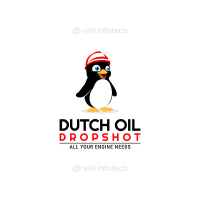 Dutch Oil Dropshot Logo graphic design logo