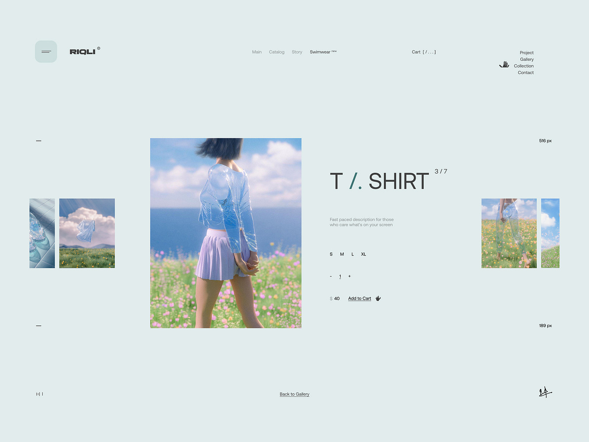 fashion store website \ Riqli Image 1