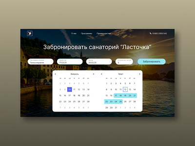Бронирование санатория design graphic design illustration ui ux