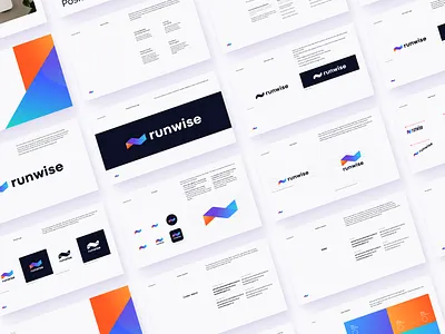 Runwise Brand Guidelines brand brand guidelines brand id brand identity branding graphic design logo redesign runwise