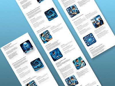 Лонгрид " Будущее трудовой деятельности" design graphic design illustration typography ui ux лонгрид
