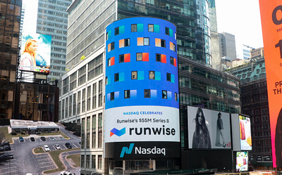 Nasdaq Tower Series B Announcement advertising b2b nasdaq nasdaq tower nyc series b company seriesb smart building tech
