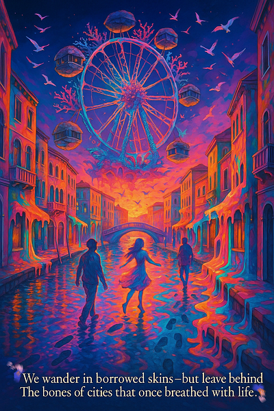 Echoes of Arrival ai art graphic design illustration poster