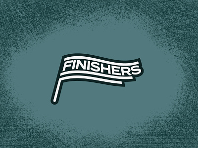 Finishers Logo branding finish finish line flag logo mark