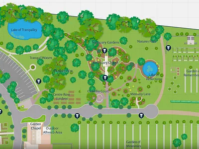 Map Design Example by Mobiddiction custom map design expert design custom map design maps gis maps map design visitor maps wayfinding